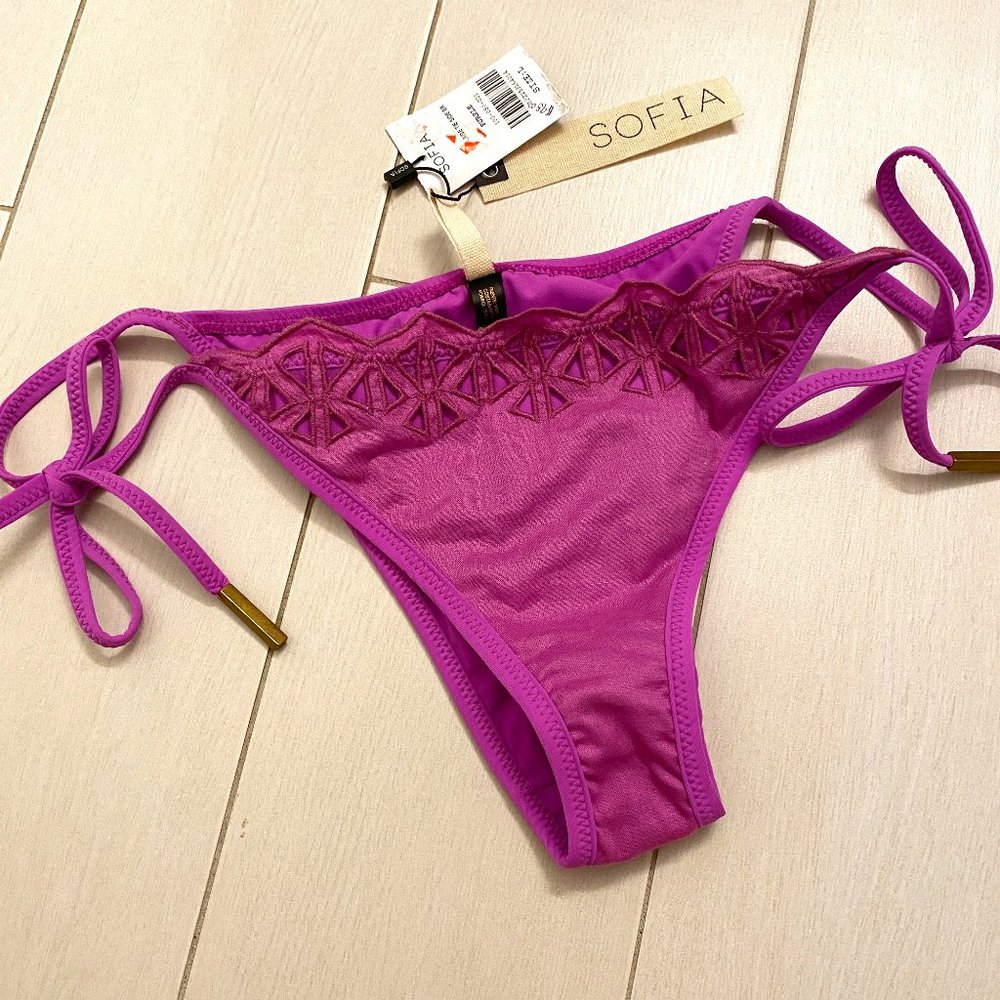 Sofia By Vix Purple Bikini Swimsuit Bottom